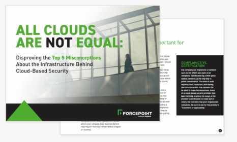 Forcepoint All Clouds Are Not Equal Ebook Cover Page - Flyer, HD Png Download, Free Download