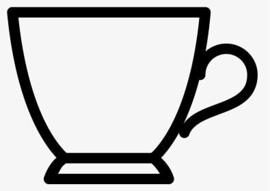 Png Black And White - Tea Cup Clipart Black And White Png, Transparent Png, Free Download