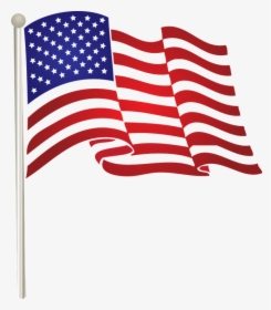 Flag, United, States, American, Waving, Us - American Flag Clip Art Png, Transparent Png, Free Download