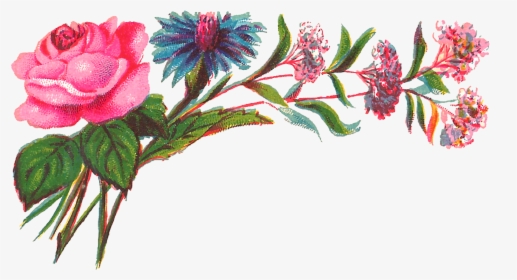 Transparent Antique Photo Corners Png - Colorful Floral Design Png, Png Download, Free Download