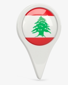 Round Pin Icon - Transparent Lebanon Icon Png, Png Download, Free Download
