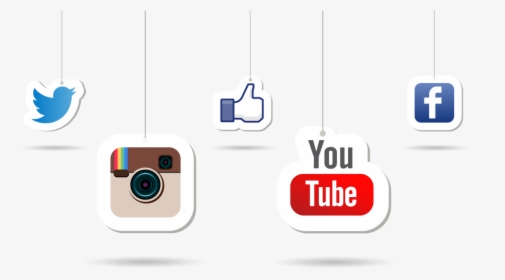 Facebook Instagram And Twitter Logo Png Download - Youtube, Transparent Png, Free Download