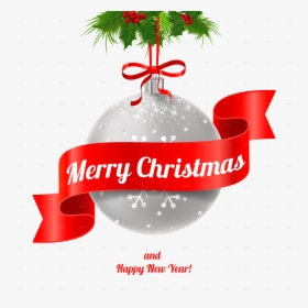 Merry Christmas Logo - Merry Christmas Ribbon Png, Transparent Png, Free Download