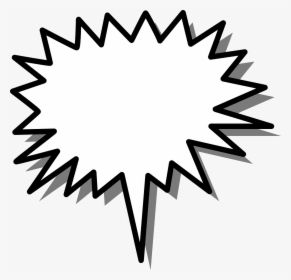 Callout Clip Art - Spiky Speech Bubble Png, Transparent Png, Free Download