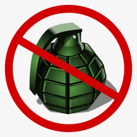 No Grenades Clip Arts - No Explosive Sign Png, Transparent Png, Free Download