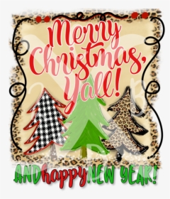 Merry Christmas Yall - Christmas Card, HD Png Download, Free Download