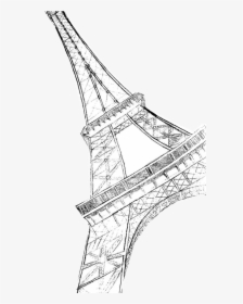 Eiffel Tower Sketch Tumblr For Kids - Eiffel Tower Sketch, HD Png Download, Free Download