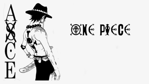 Transparent One Piece Ace Png One Piece Ace Black And White Png Download Kindpng