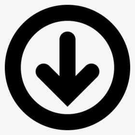 Arrow Down Circle - Copyright Logo Svg, HD Png Download, Free Download
