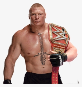 Wwe Wrestlers Png 6 » Png Image - Brock Lesnar With Universal Title, Transparent Png, Free Download