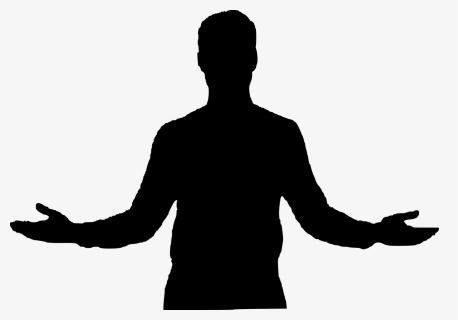 Businessman, Silhouette, Arms Outstretched - Silhouette Outstretched Arms, HD Png Download, Free Download