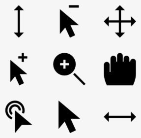 Solid Cursor Collection - Mouse Expand Icon, HD Png Download, Free Download
