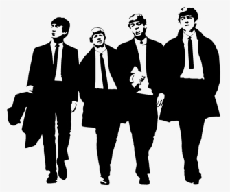 The Beatles Abbey Road Silhouette Clip Art - Beatles Transparent, HD Png Download, Free Download