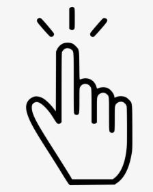 Scroll Down Finger Icon Clipart , Png Download - Finger Tab Icon, Transparent Png, Free Download