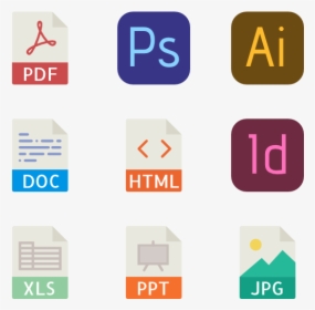 File Types - Pdf Icon Png Small, Transparent Png, Free Download