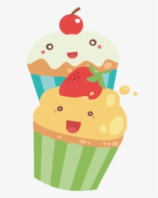 Torta Muffin Cute Cupcakes - Cupcake Cartoon Clipart Png, Transparent Png, Free Download