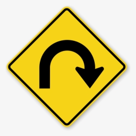 U Turn Sign Png Download Image - U Turn Traffic Sign, Transparent Png, Free Download