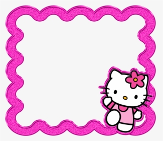 Borders, Images And Backgrounds - Hello Kitty Name Tag, HD Png Download, Free Download