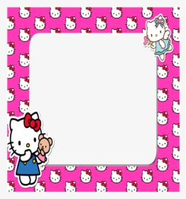 #mq #pink #hellokitty #frame #frame #frames #border - Hello Kitty Frame Png, Transparent Png, Free Download