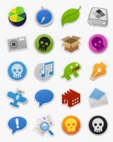 Search - Skull - Sticker Icon, HD Png Download, Free Download
