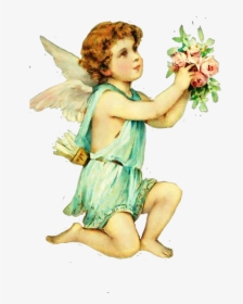 #angels #cherub #wings #vintage #tumblraesthetic #floral - Angel, HD Png Download, Free Download