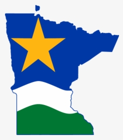 Minnesota Flag Map Png, Transparent Png, Free Download