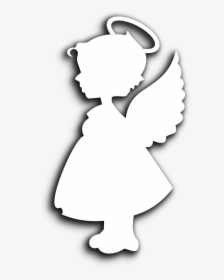 Angel Cherub Wings Free Picture - Silhueta Anjo Png, Transparent Png, Free Download