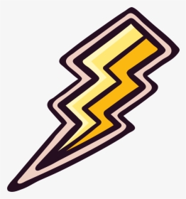 Lightning Thunder Sticker Icon - Thunder Sticker Png, Transparent Png, Free Download