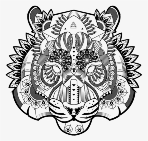 Zentangle Tiger On Wacom Gallery, HD Png Download, Free Download