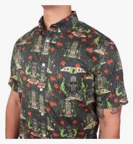 Spooky Tiki Button-up Shirt"  Class= - Pattern, HD Png Download, Free Download