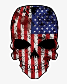 Skull Usa Flag Png, Transparent Png, Free Download