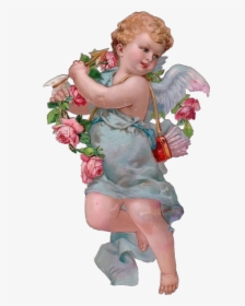 #angels #cherub #wings #vintage #tumblraesthetic #floral - Vintage Cupid, HD Png Download, Free Download