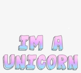 Text Word Unicorn Tumblr Quotation - Drawings Of The Word Unicorn, HD Png Download, Free Download