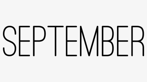 September Word Cliparts , Transparent Cartoons - September Word, HD Png Download, Free Download