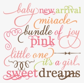 Baby Girl Words, HD Png Download, Free Download