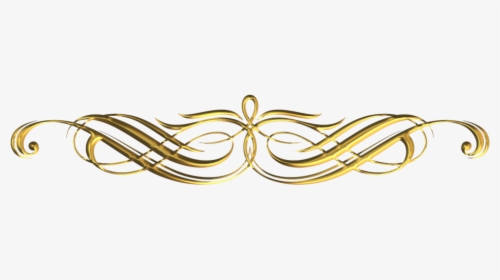 Gold Swirl Png - Gold Line Design Png, Transparent Png, Free Download