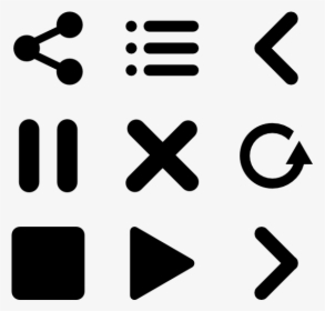 Music Player Icons - Video Player Icons Png, Transparent Png, Free Download