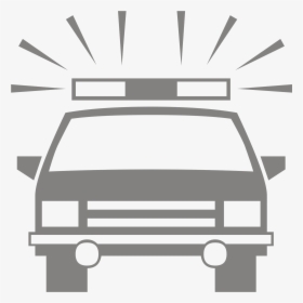 Tow Truck Silhouette - Silhouette Police Car Clipart, HD Png Download, Free Download