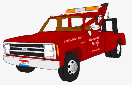 A Drawing Of A Square Body Gmc Tow Truck I Just Did - Old Tow Truck Drawings, HD Png Download, Free Download