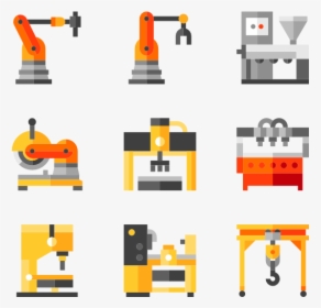 Factory Machinery Set - Machine Icon, HD Png Download, Free Download