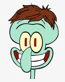 Squidward Clipart For Printable - Squidward With Hair, HD Png Download, Free Download