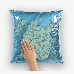 Handsome Squidward Sequin Cushion Cover - Danny Devito Sequin Pillow, HD Png Download, Free Download