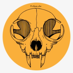 Transparent Cat Skull Png - Cat Skull Vector Free, Png Download, Free Download