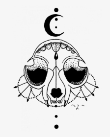 Skull Drawing Tattoos Cat Easy App Ideas Free - Illustration, HD Png Download, Free Download