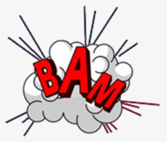 Explosion Clipart Bam - Bam Png Comic, Transparent Png, Free Download