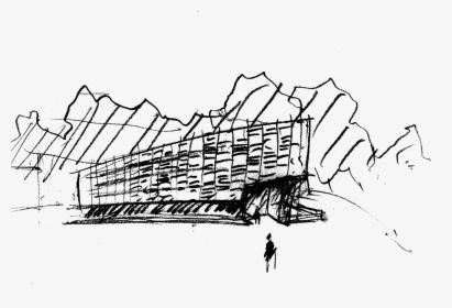 Drawing Museum Architecture London - Sketch, HD Png Download, Free Download