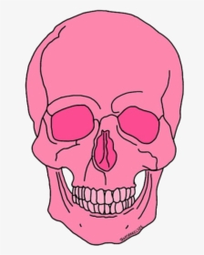 Skull Png Tumblr - Pink Skull Transparent Background, Png Download, Free Download