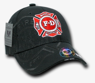 Firefighter Cap Shadow Black - Fire Department Ball Cap Logos, HD Png Download, Free Download