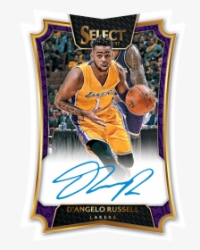 D"angelo Russell Die-cut Signature - D Angelo Russell Card, HD Png Download, Free Download