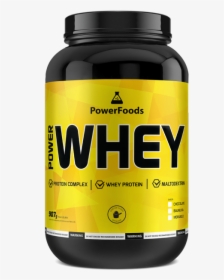 Power Whey - 907g - Pote - Powerfoods"  Title="power - Power Foods Whey, HD Png Download, Free Download